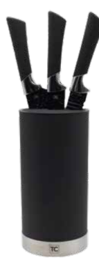 Black Onyx Knife Block - 22cm