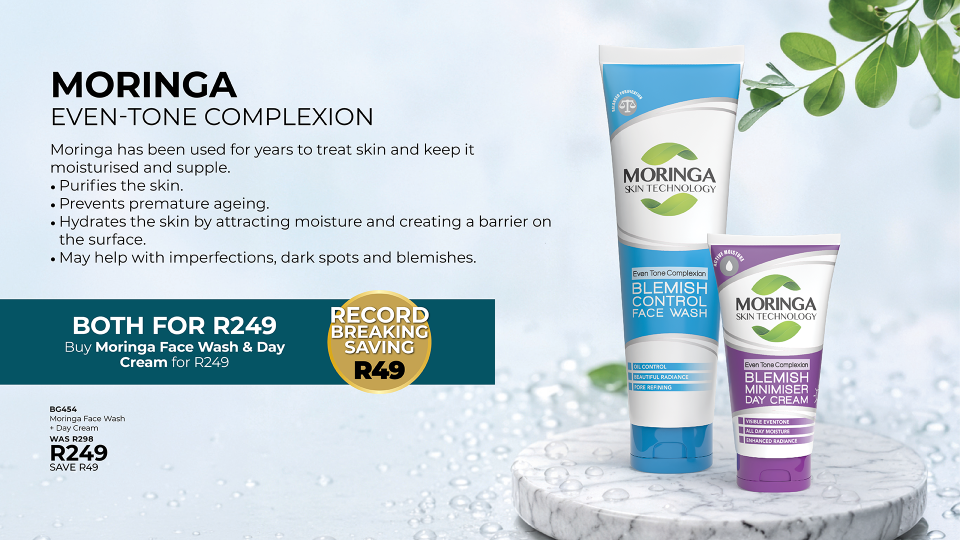 Moringa Face Wash + Day Cream