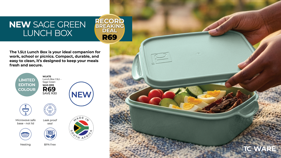 Lunch Box 1.5Lt - Sage Green