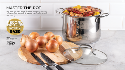 26cm Stainless Steel Stock Pot - 11Lt